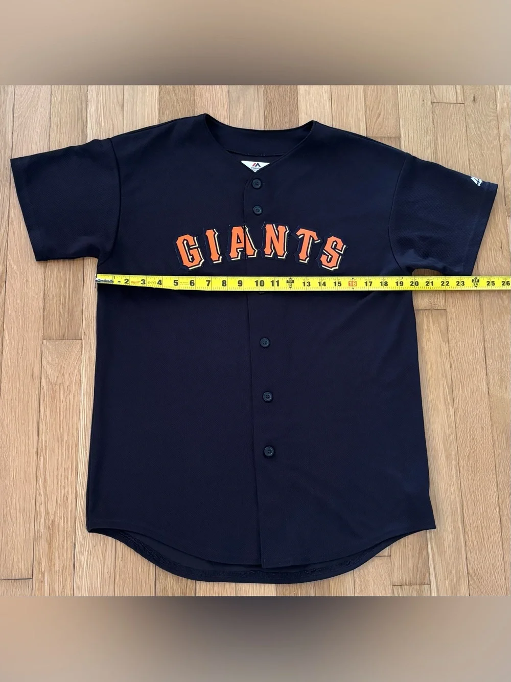 San Francisco Giants Majestic Baseball Jersey Black Orange Youth XL Alternate